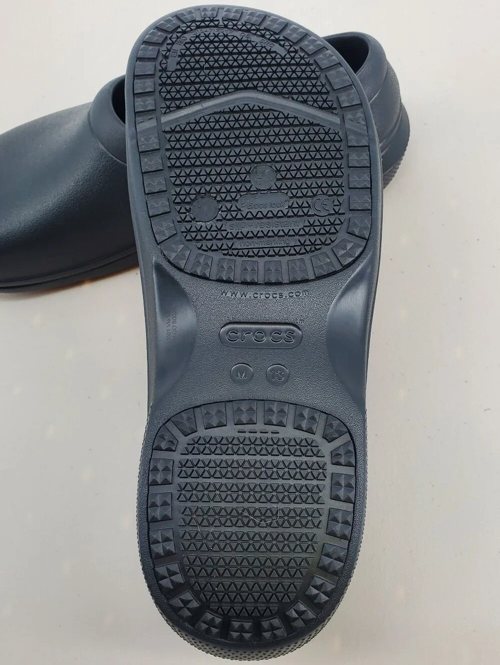 Crocs On The Clock Work Slip In - Mens Size 13